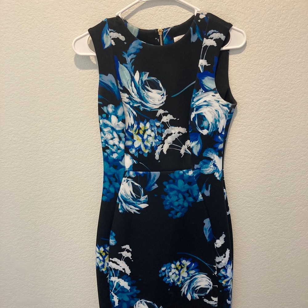 Calvin Klein Floral Sheath Dress Size 2